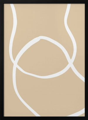 Tablou înramat „Beige Lines 04” de Pictufy Studio