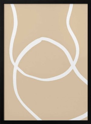Tablou înramat „Beige Lines 04” de Pictufy Studio
