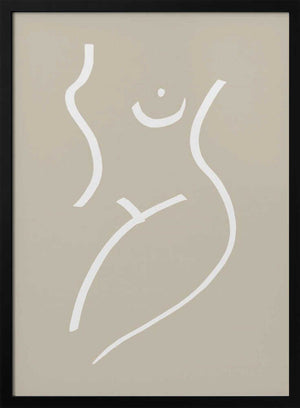 Tablou înramat „Body Sketch Sand” de Pictufy Studio