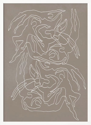 Tablou înramat „Swimmers” de Pictufy Studio II