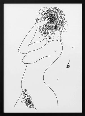 Tablou înramat „Flower Girl” de Pictufy Studio II