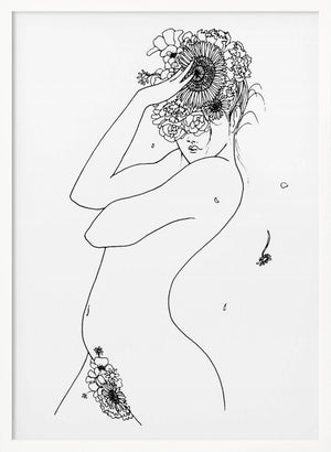 Tablou înramat „Flower Girl” de Pictufy Studio II