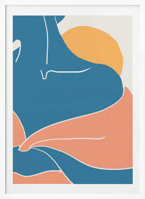 Tablou înramat „Blue Shoulder” de Pictufy Studio II