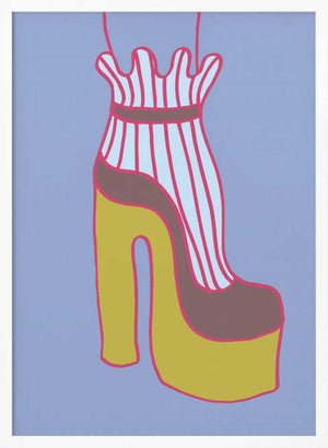 Tablou înramat „Yellow Heel 01” de Pictufy Studio
