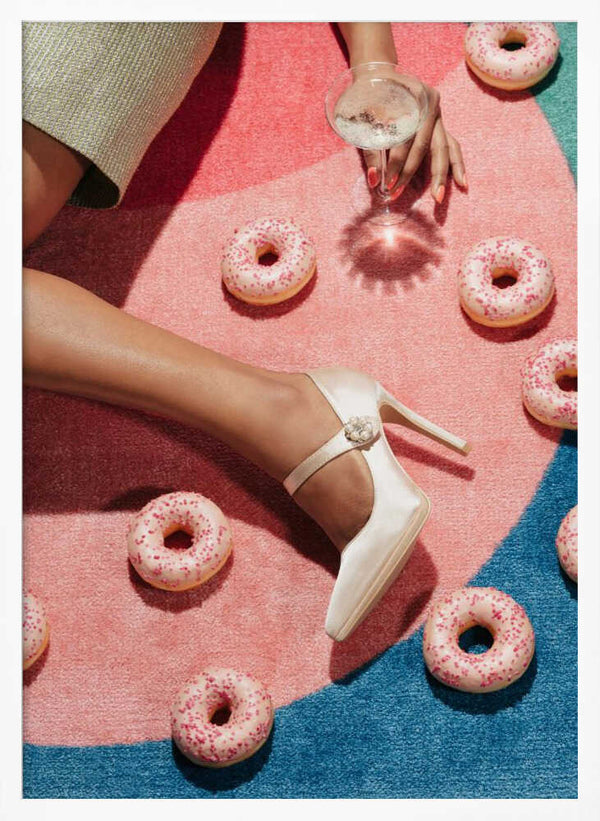 Tablou înramat „Pink Picnic #02” de Pictufy Studio III