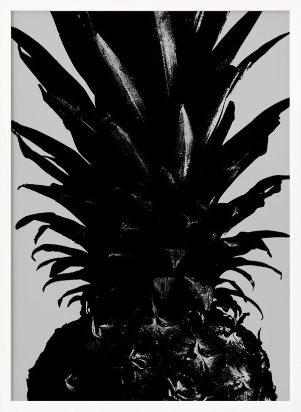 Tablou înramat „Pineapple bw” de Pictufy Studio III