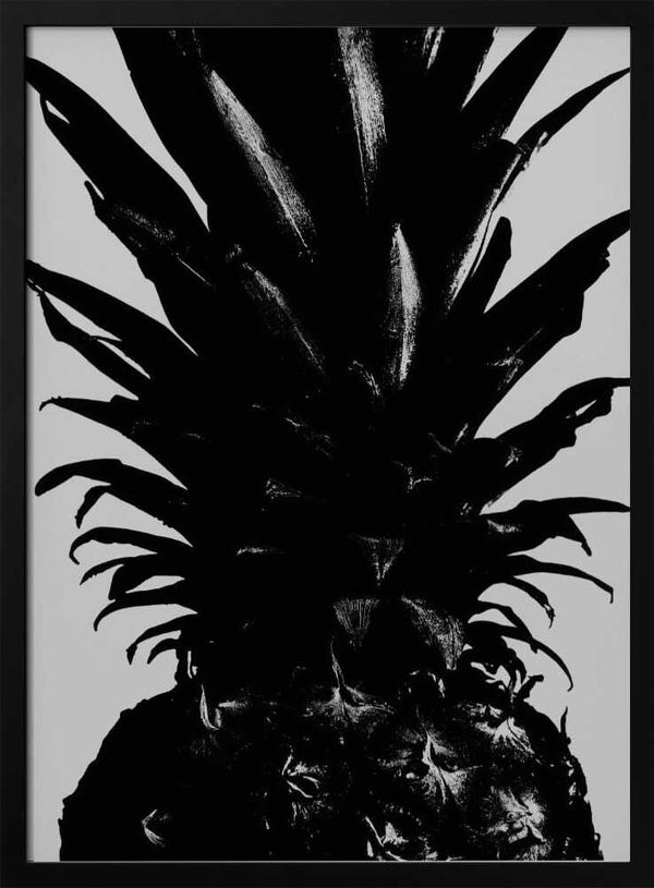 Tablou înramat „Pineapple bw” de Pictufy Studio III