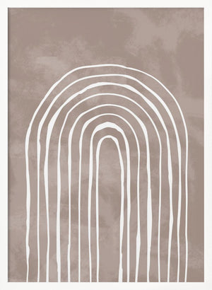Tablou înramat „Arch_one way_003_white” de Pictufy Studio II