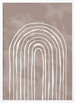 Tablou înramat „Arch_one way_003_white” de Pictufy Studio II