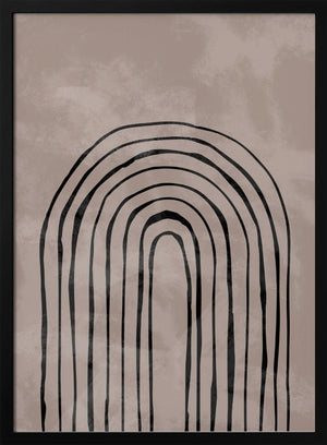 Tablou înramat „Arch_one way_004_black” de Pictufy Studio II