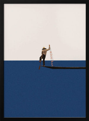 Tablou înramat „Fishing for compliments” de Maarten Léon