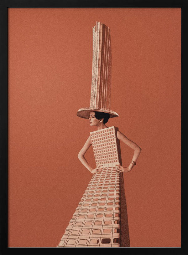 Tablou înramat „City girl” de Maarten Léon