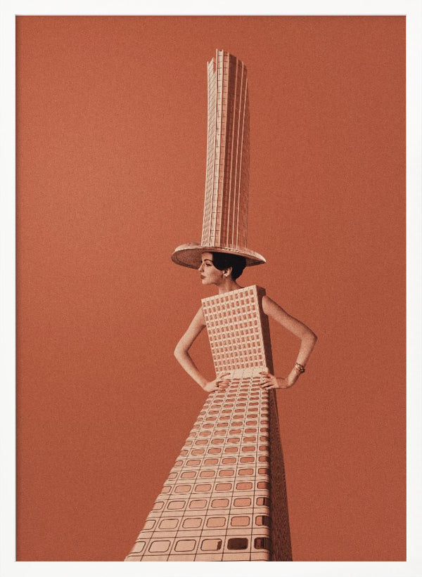 Tablou înramat „City girl” de Maarten Léon