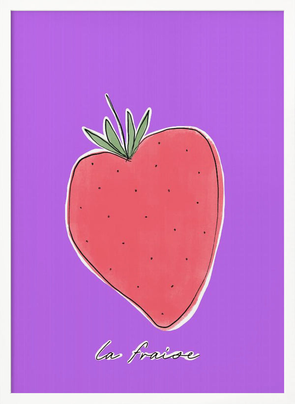 Tablou înramat „Stylized Strawberry Delight” de uplusmestudio