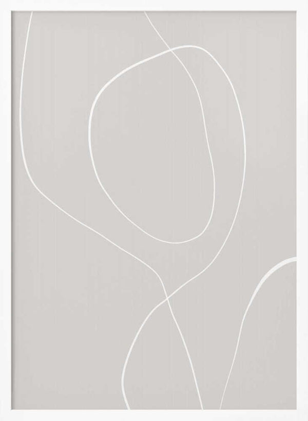 Tablou înramat „Flowing Lines Harmony” de uplusmestudio