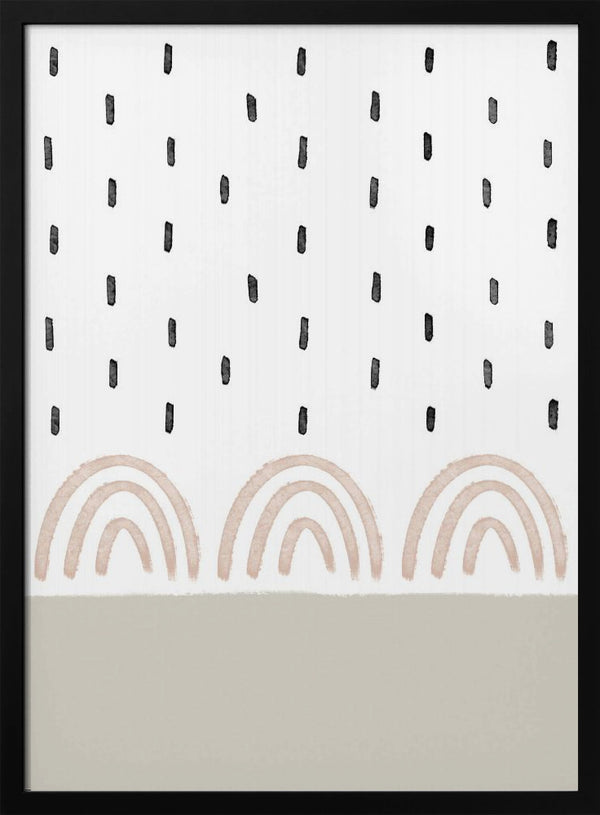 Tablou înramat „Muted Rainbows Sky” de uplusmestudio