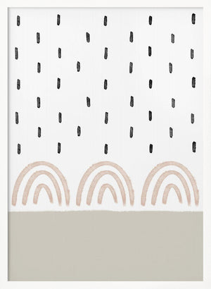 Tablou înramat „Muted Rainbows Sky” de uplusmestudio