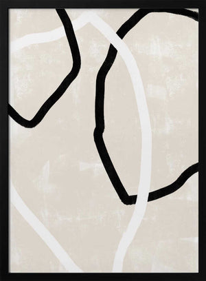 Tablou înramat „Curved Lines Dance” de uplusmestudio