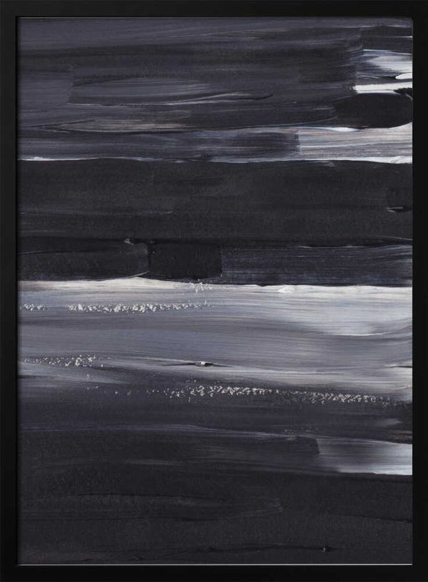 Tablou înramat „Expressive Monochrome Strokes” de uplusmestudio