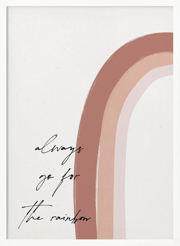 Tablou înramat „Chasing the Rainbow” de uplusmestudio