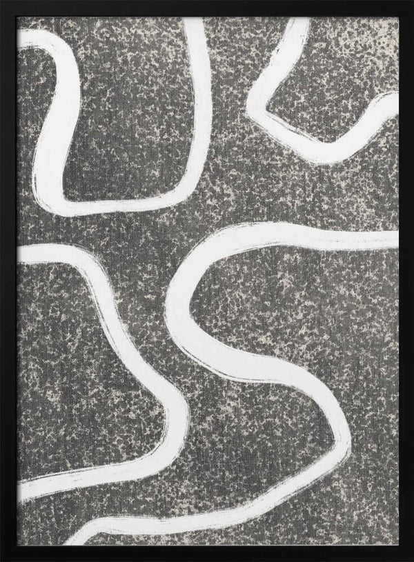 Tablou înramat „Curves in Contrast” de uplusmestudio