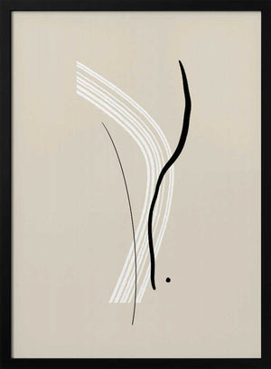 Tablou înramat „Elegant Black and White Lines” de uplusmestudio