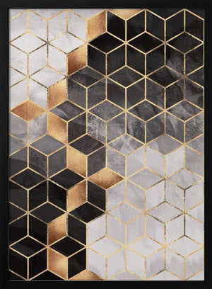 Tablou înramat „Smoky Cubes” de Elisabeth Fredriksson