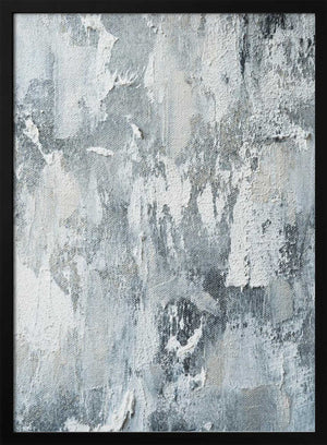 Tablou înramat „Textured Layers Of White And Gray” de uplusmestudio