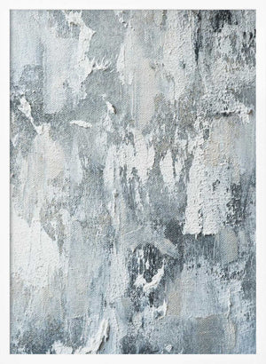 Tablou înramat „Textured Layers Of White And Gray” de uplusmestudio