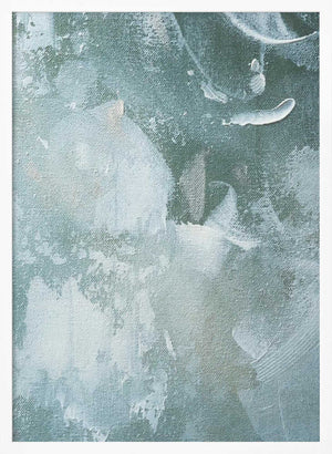 Tablou înramat „Green and White Acrylic” de uplusmestudio
