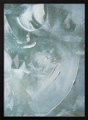 Tablou înramat „Green and White Acrylic” de uplusmestudio