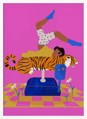 Tablou înramat „Put a tiger in your heart” de Jota de jai