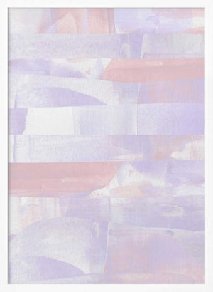 Tablou înramat „Pastel Hues Of Lavender And Peach” de uplusmestudio