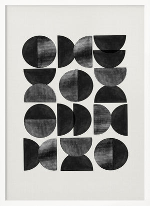 Tablou înramat „Geometric Rhythm” de THE MIUUS STUDIO
