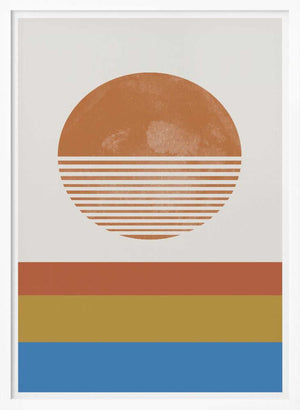 Tablou înramat „Striped Horizon Sun” de THE MIUUS STUDIO