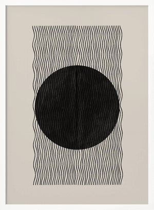 Tablou înramat „Wave Eclipse” de THE MIUUS STUDIO