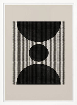 Tablou înramat „Geometric Echoes” de THE MIUUS STUDIO