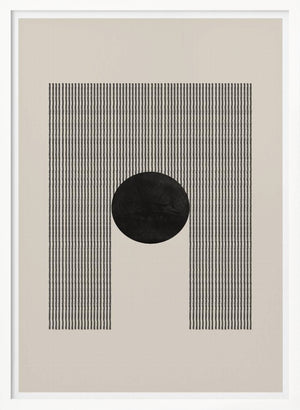 Tablou înramat „Geometric Eclipse” de THE MIUUS STUDIO
