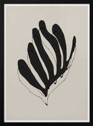 Tablou înramat „Abstract Leaf Lines” de THE MIUUS STUDIO