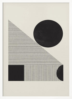 Tablou înramat „Geometric Harmony” de THE MIUUS STUDIO