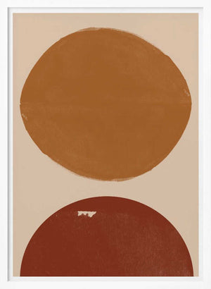 Tablou înramat „Dual Circles Harmony” de THE MIUUS STUDIO