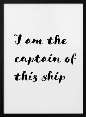 Tablou înramat „I am the captain of this ship” de Pictufy Studio II
