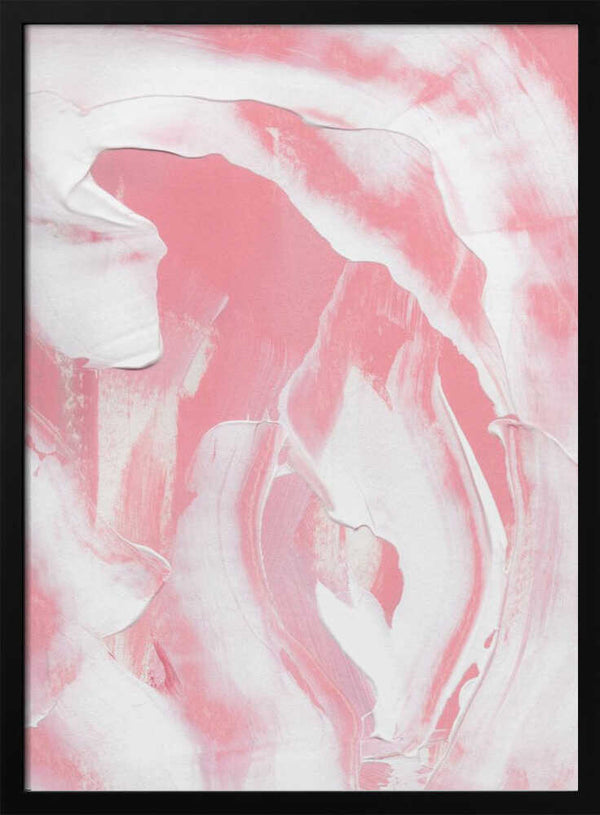 Tablou înramat „Harmonious Blend Of Pink And White Hues” de uplusmestudio