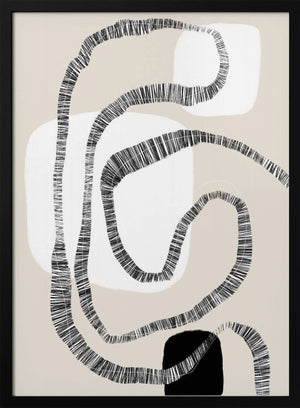 Tablou înramat „Monochrome Paths” de uplusmestudio