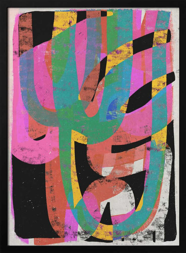 Tablou înramat „Colorful Chaos” de Treechild