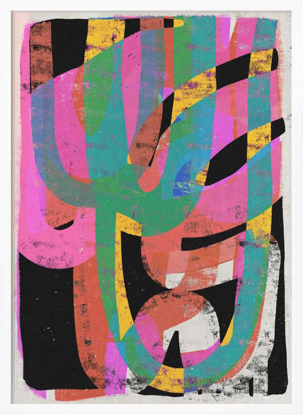 Tablou înramat „Colorful Chaos” de Treechild