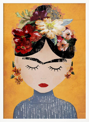 Tablou înramat „Floral Serenity” de Treechild