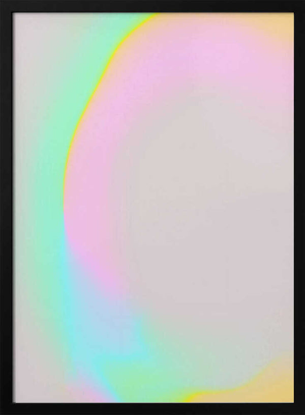 Tablou înramat „Pastel Glow Curve” de Treechild