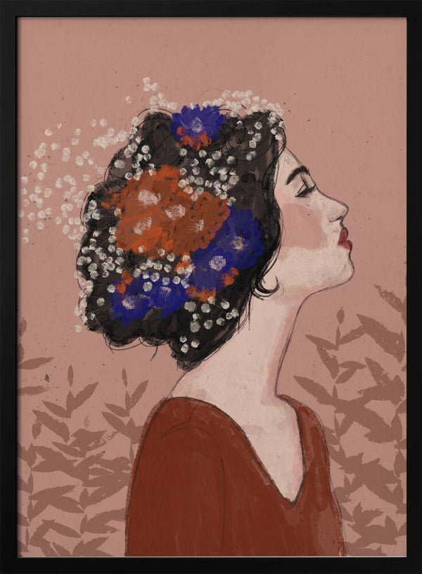 Tablou înramat „Blossoms in Profile” de Treechild