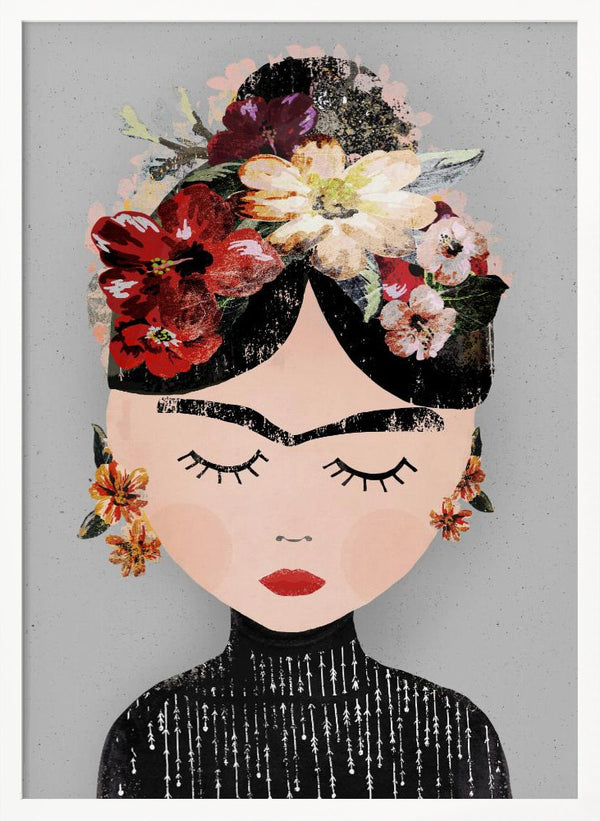 Tablou înramat „Floral Serenity” de Treechild